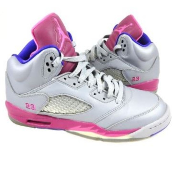 Nike Other - Nike Air Jordan 5 V Retro Grey Pink Cement Size 7Y